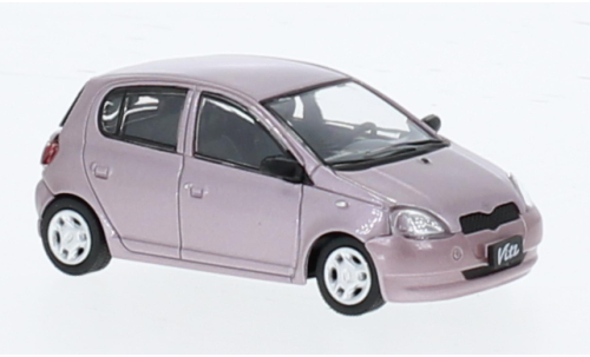 Toyota Yaris 1/64 BM Creations / Echo / Vitz metallise pink 1998 1:64 diecast model cars