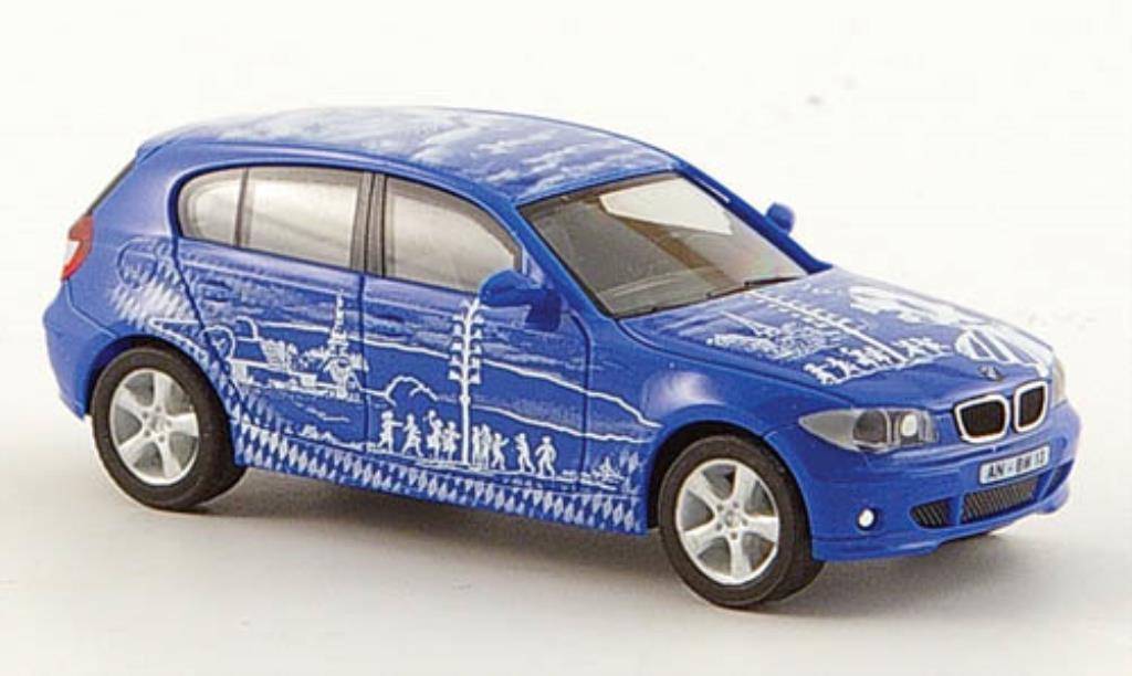 Bmw 114 E87 1/87 Herpa E87 d blue Bayern-Edition 2005 Schone Maienzeit diecast model cars