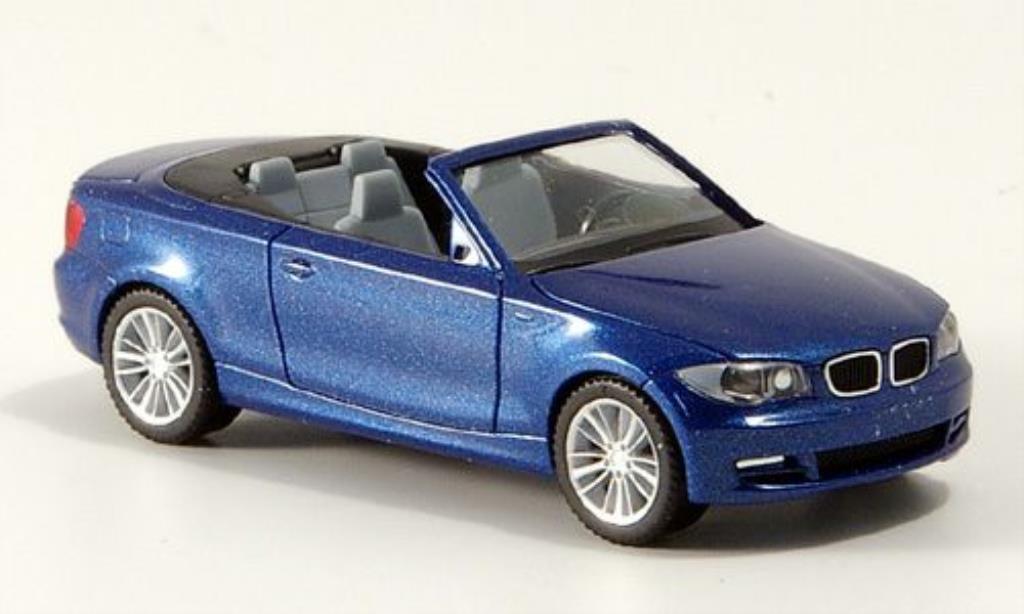 Bmw 135 E88 1/87 Herpa E88 Convertible blue diecast model cars