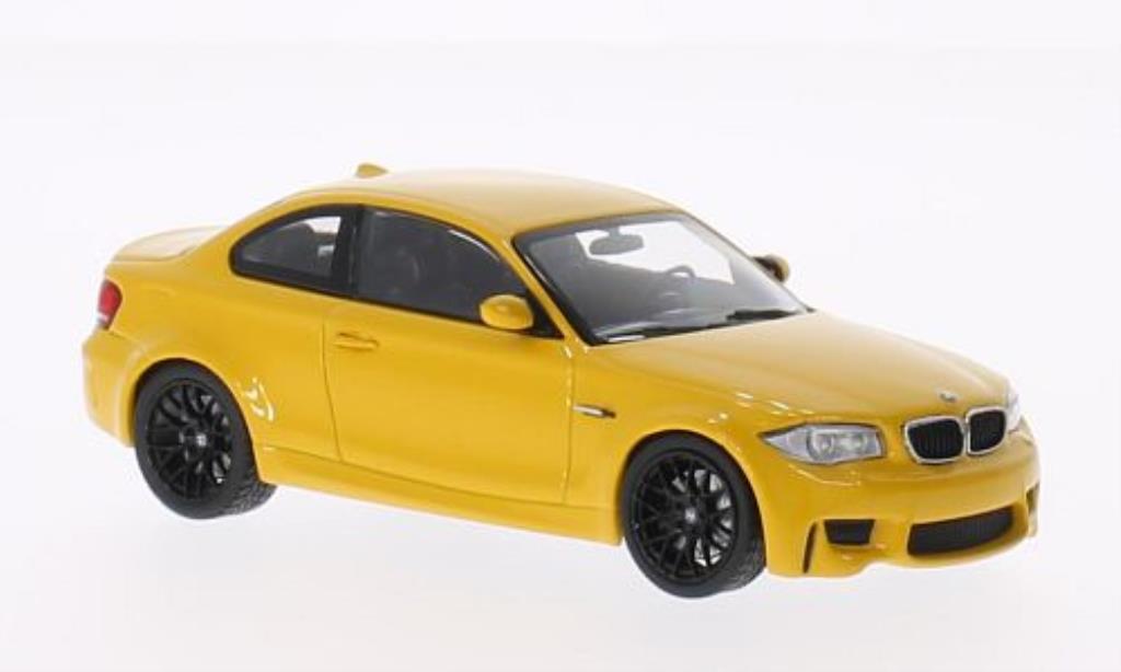 Bmw 1M 1/43 Minichamps Coupe yellow 2011 E82 diecast model cars