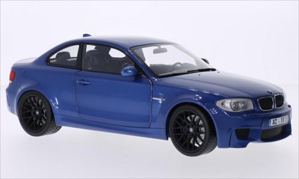 Bmw 1M 1/18 Minichamps Coupe metallic blue 2011 E82 diecast model cars