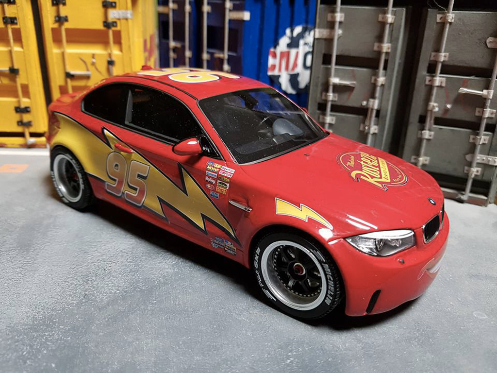 Bmw 1M 1/18 GT Spirit Flash McQueen diecast model cars