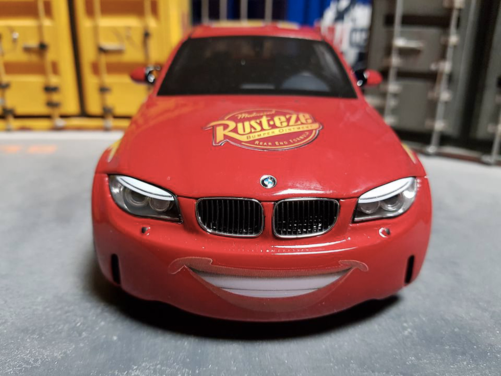 Bmw 1M flash mcqueen 1/18 GT Spirit