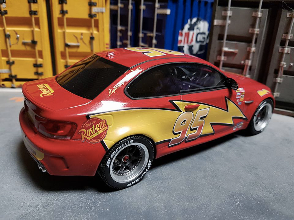 Bmw 1M flash mcqueen 1/18 GT Spirit