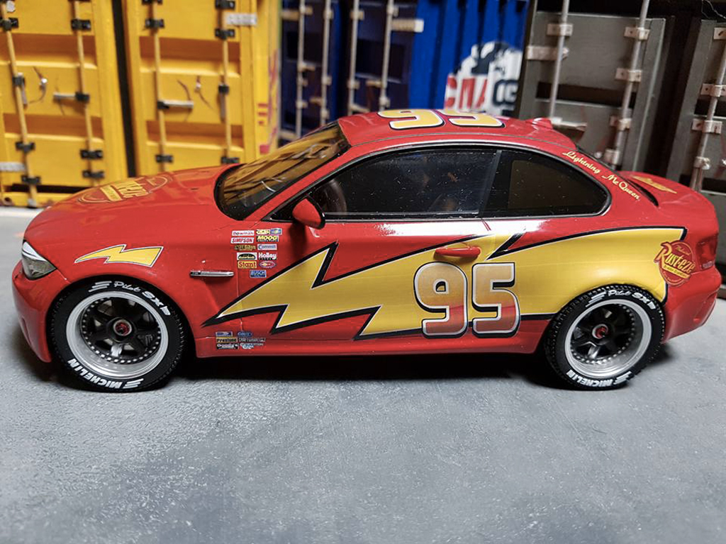 Bmw 1M flash mcqueen 1/18 GT Spirit