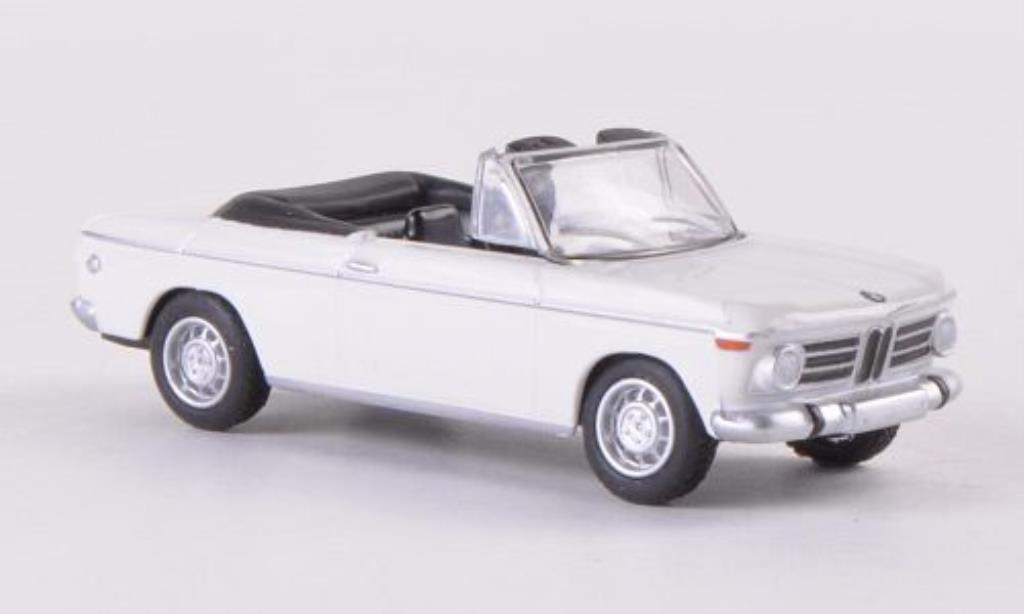 Bmw 2002 1/87 Bub Convertible white diecast model cars