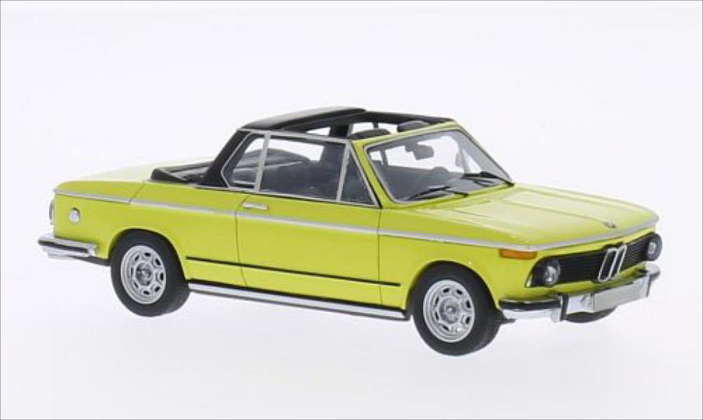 Bmw 2002 1/43 Neo (E10) Baur Convertible yellow diecast model cars