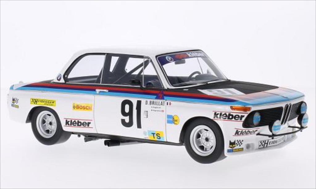 Bmw 2002 Ti 1/18 Spark Ti No.91 Heiddeger Racing Team 24h Le Mans 1975 /M.Degoumois diecast model cars