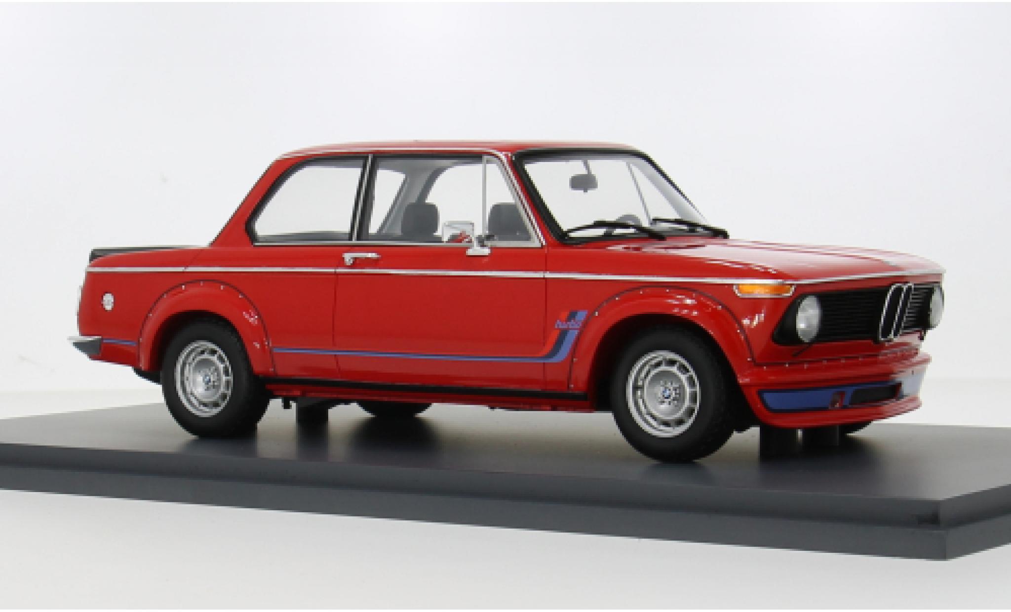 Bmw 2002 1/18 Spark turbo red 1973 1:18 diecast model cars