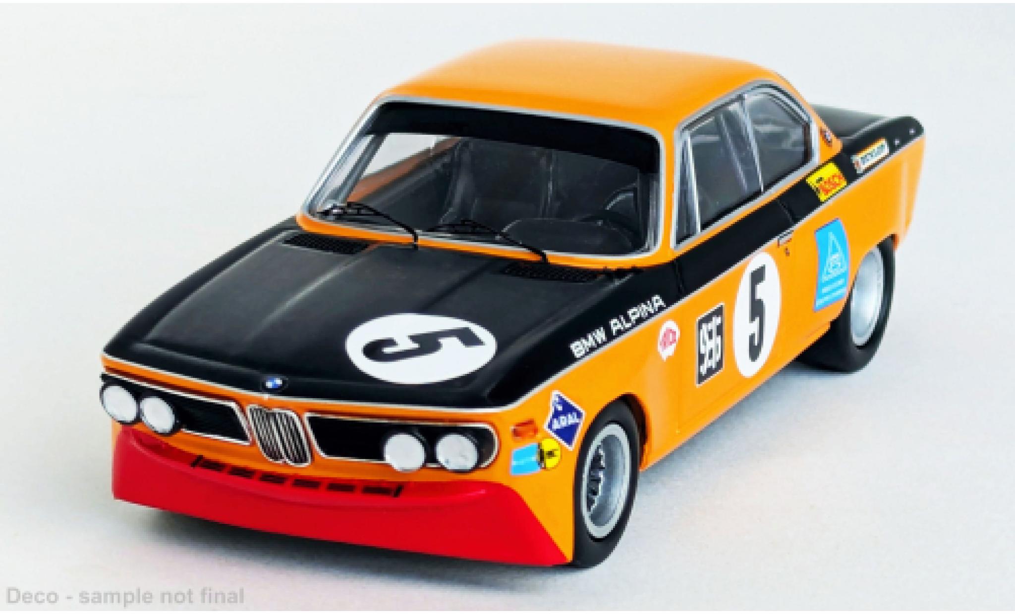 Bmw 2800 1/43 Trofeu CS 6h N&uuml;rburgring 1971 #5 N.Lauda/G.Huber 1:43 diecast model cars