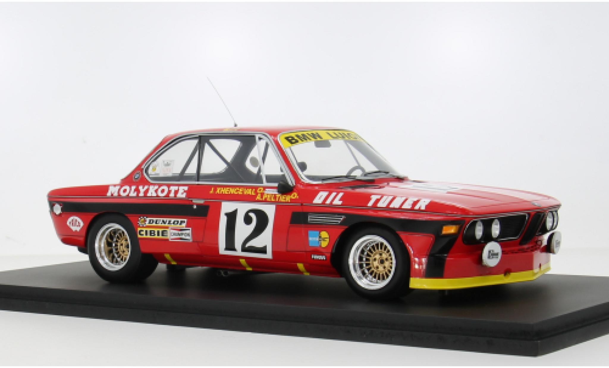 Bmw 3.0 1/18 Spark CSI 24h Spa 1974 #12 J.Xhenceval/A.Peltier 1:18 diecast model cars