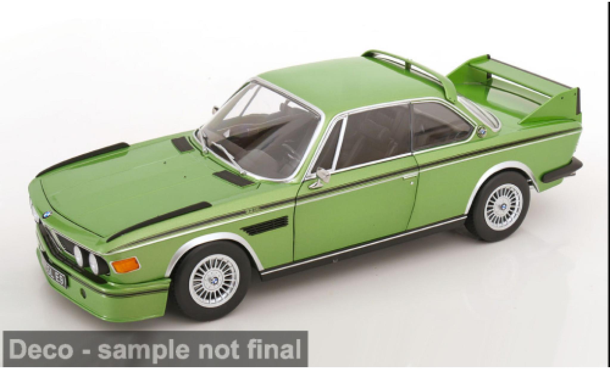 Bmw 3.0 1/12 KK Scale CSL (E9) green 1973 1:12 diecast model cars