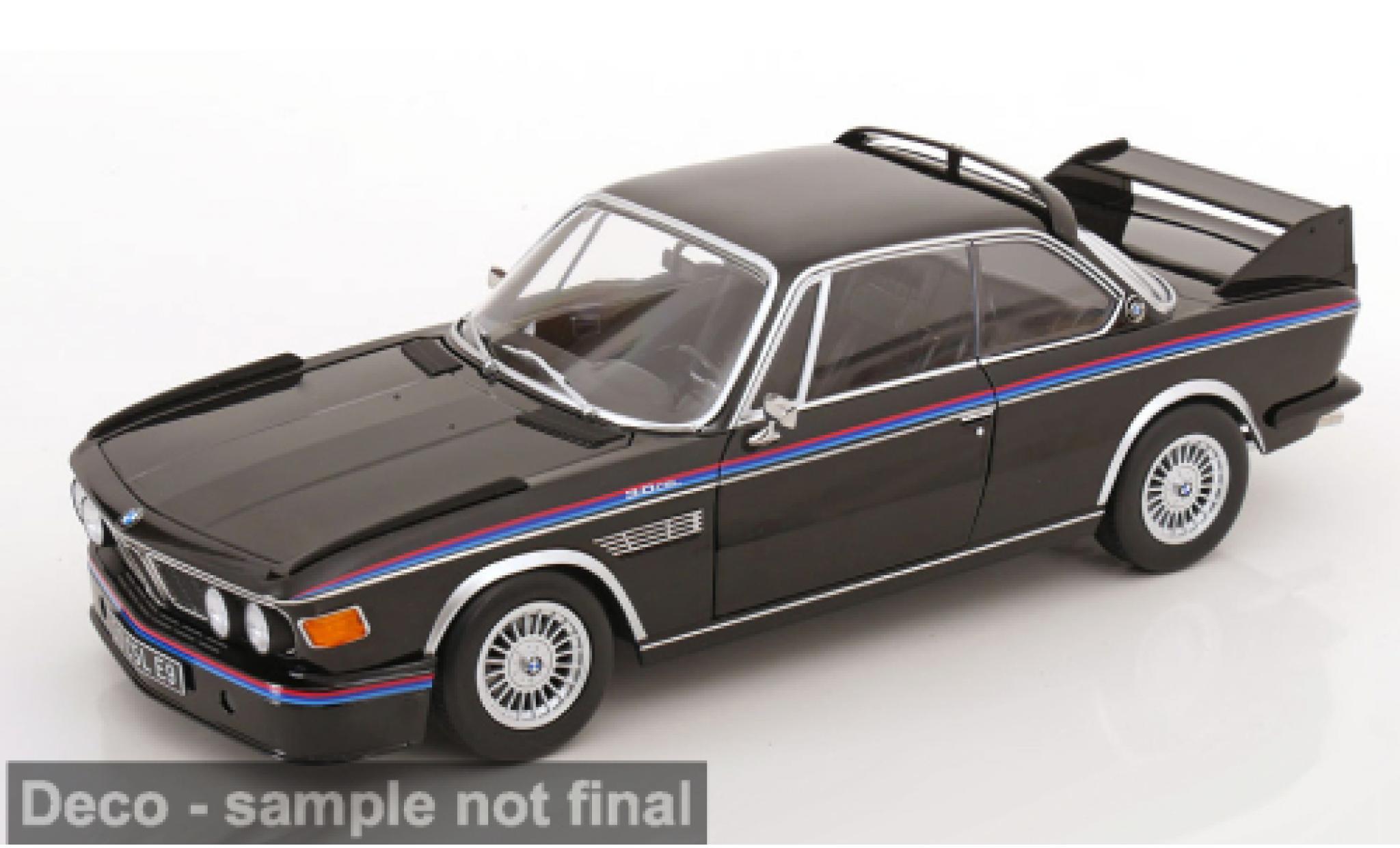 Bmw 3.0 1/12 KK Scale CSL (E9) black/Dekor 1973 1:12 diecast model cars