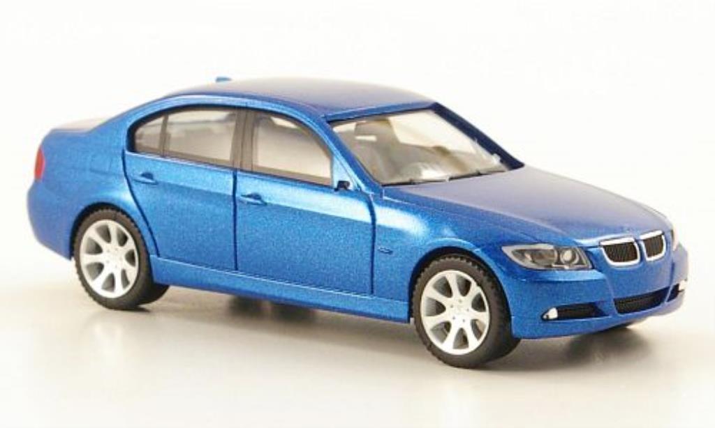Bmw 335 E90 1/87 Herpa E90 Limousine (E90) blue 2005 diecast model cars