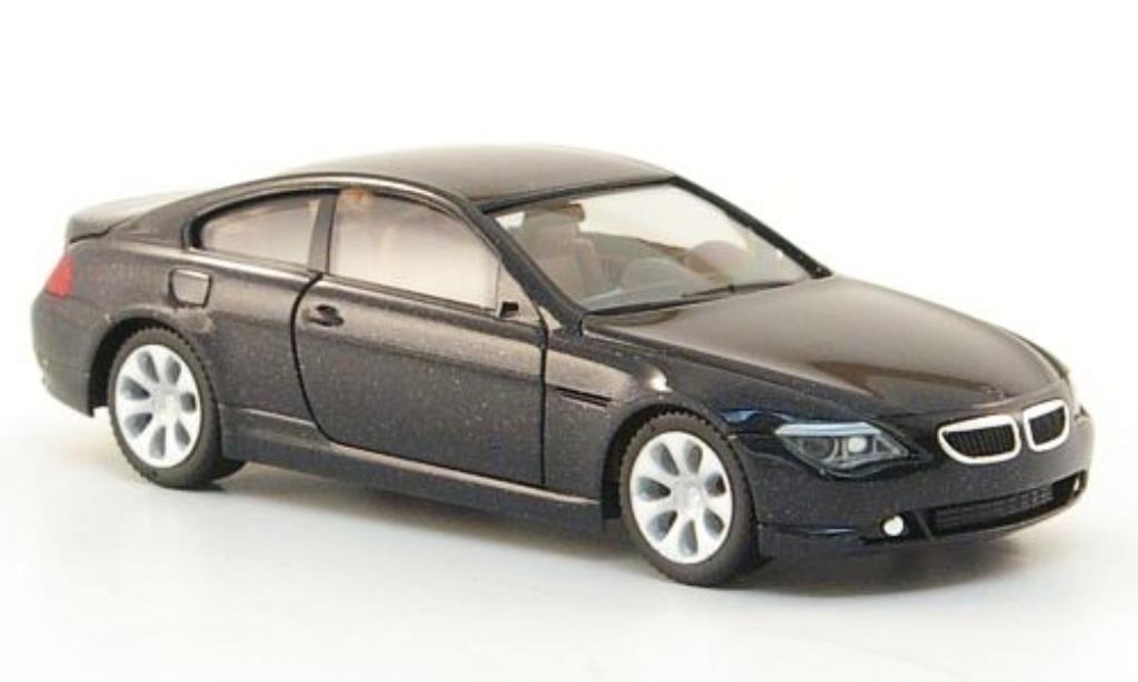 Bmw 630 E63 1/87 Herpa E63 Coupe black 2004 diecast model cars