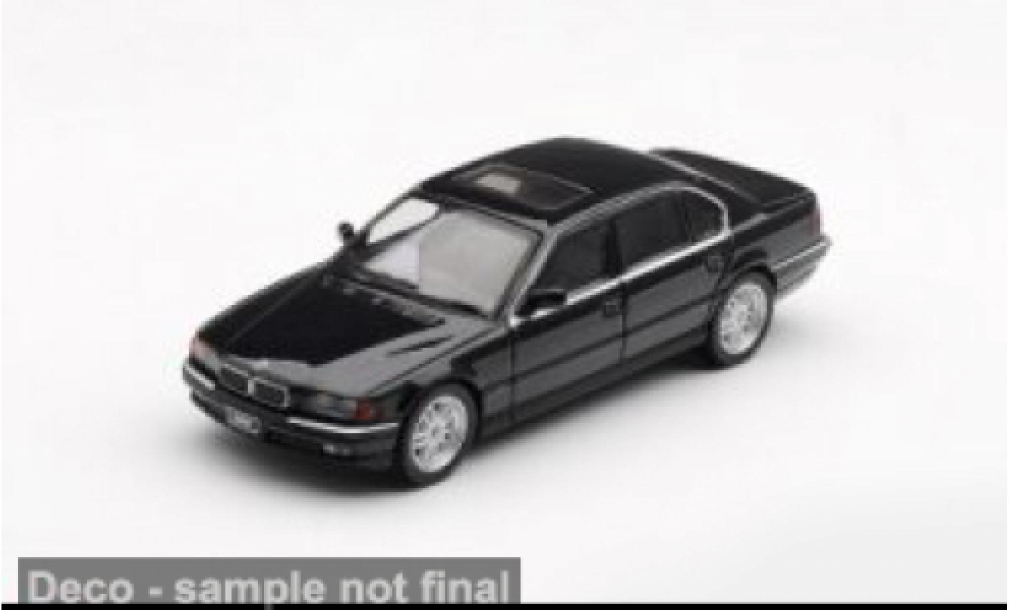 Bmw 750 1/64 Mini GT iL (E38) black 1999 1:64 diecast model cars