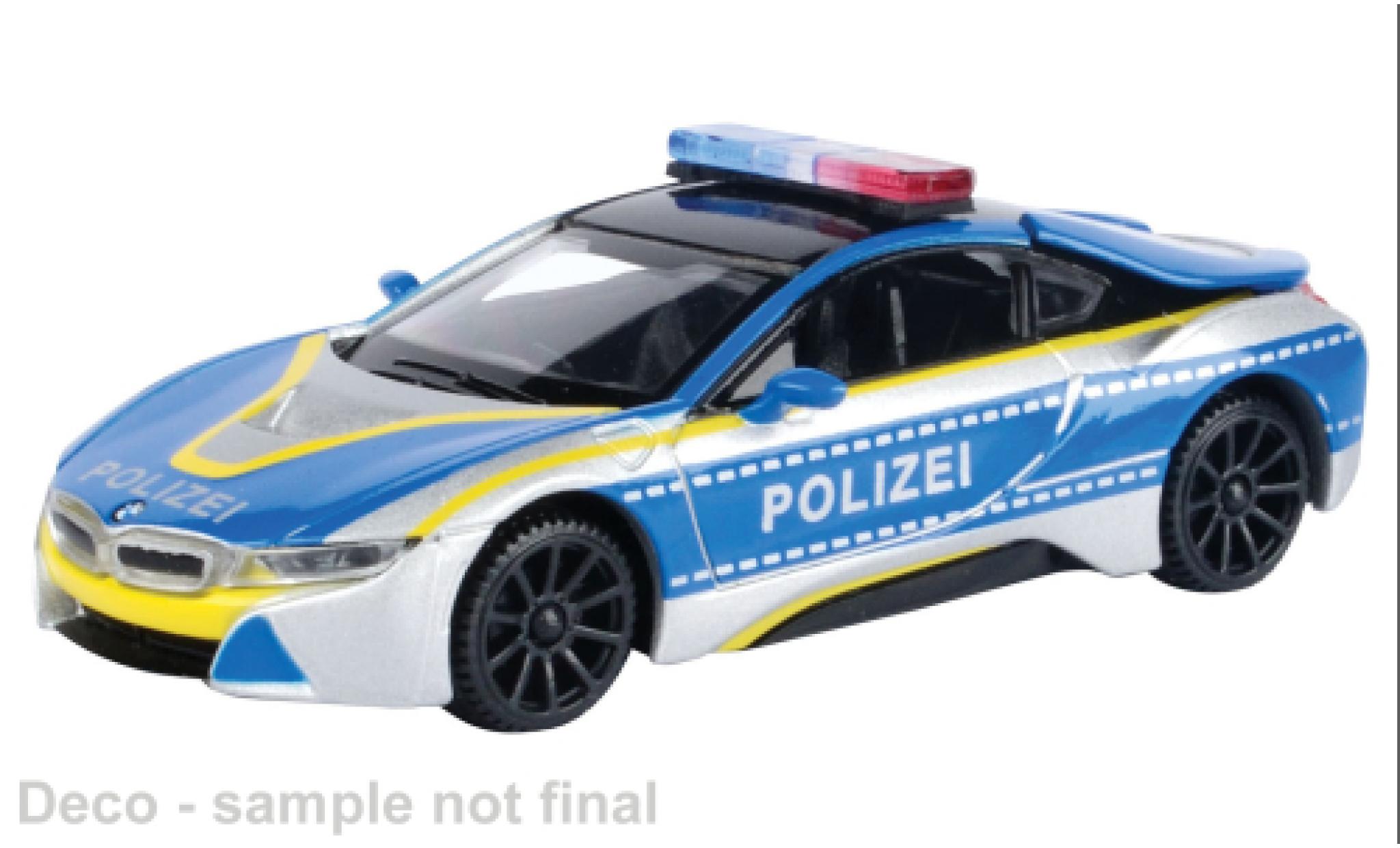 Bmw i8 1/43 Motormax 2018 Police 1:43 diecast model cars