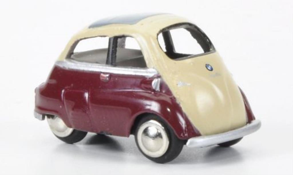 Bmw Isetta 1/87 Bub Export red/beige diecast model cars
