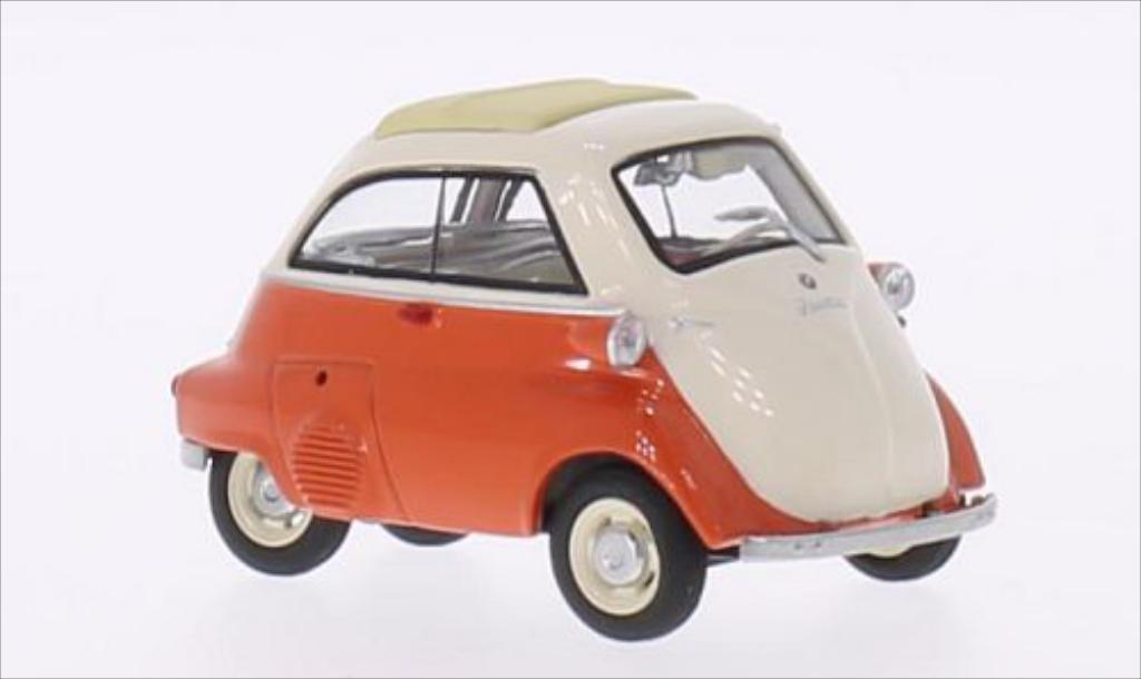 Bmw Isetta 1/43 Schuco orange/beige diecast model cars