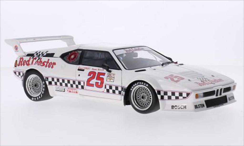 Bmw M1 1981 1/18 Minichamps 1981 No.25 Red Lobster Racing Team Red Lobster IMSA Riverside 1981 /K.Miller diecast model cars
