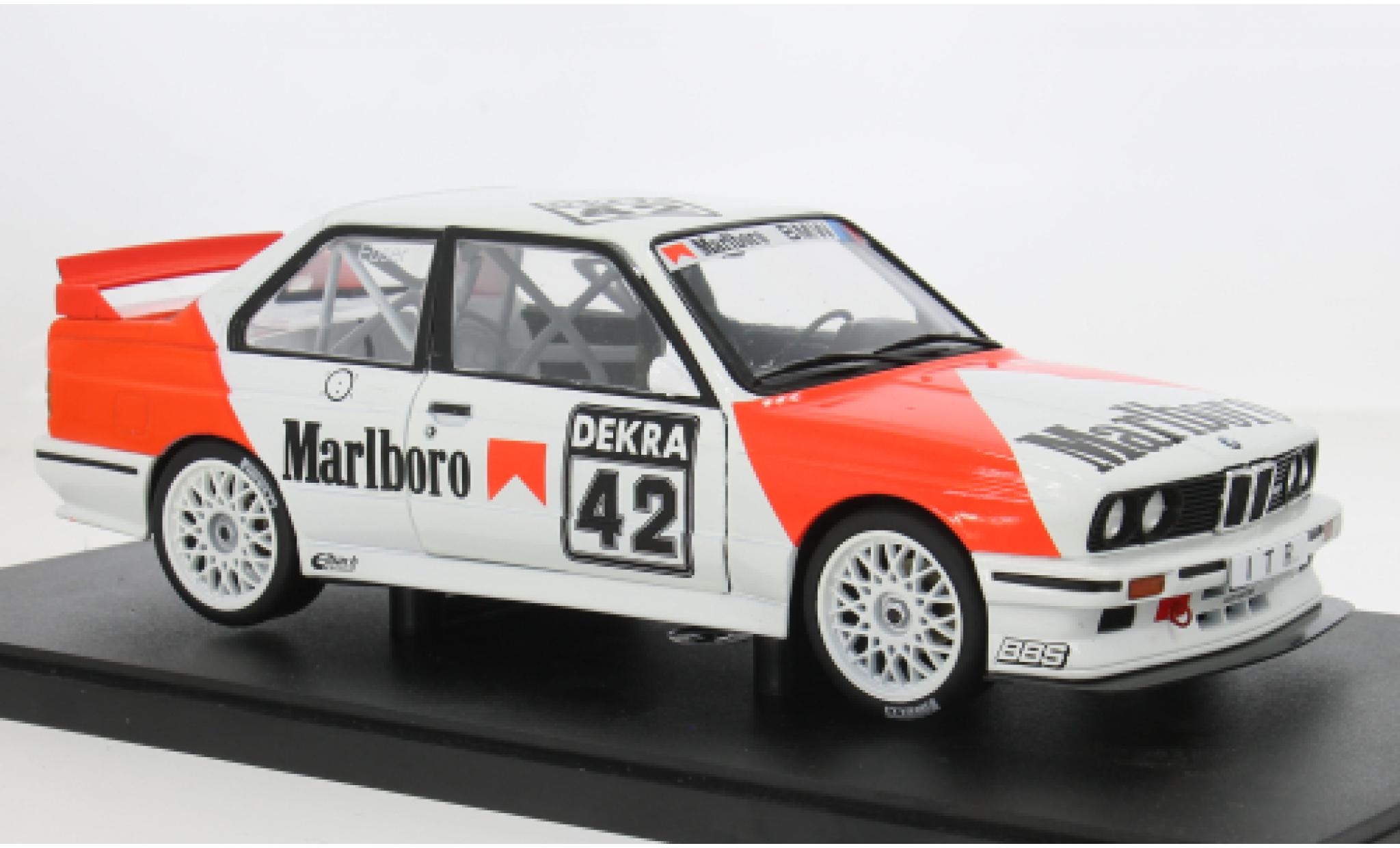 Bmw M3 1/18 Werk83 (E30) DTM Zolder 1991 Marlboro Dealer Team #42 Cor Euser 1:18 diecast model cars