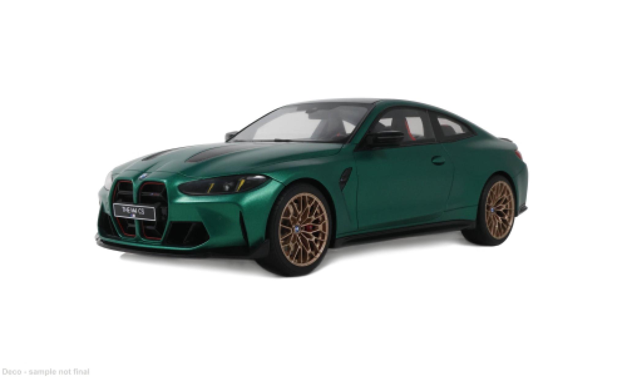 Bmw M4 1/18 GT Spirit CS green 2024 1:18 diecast model cars