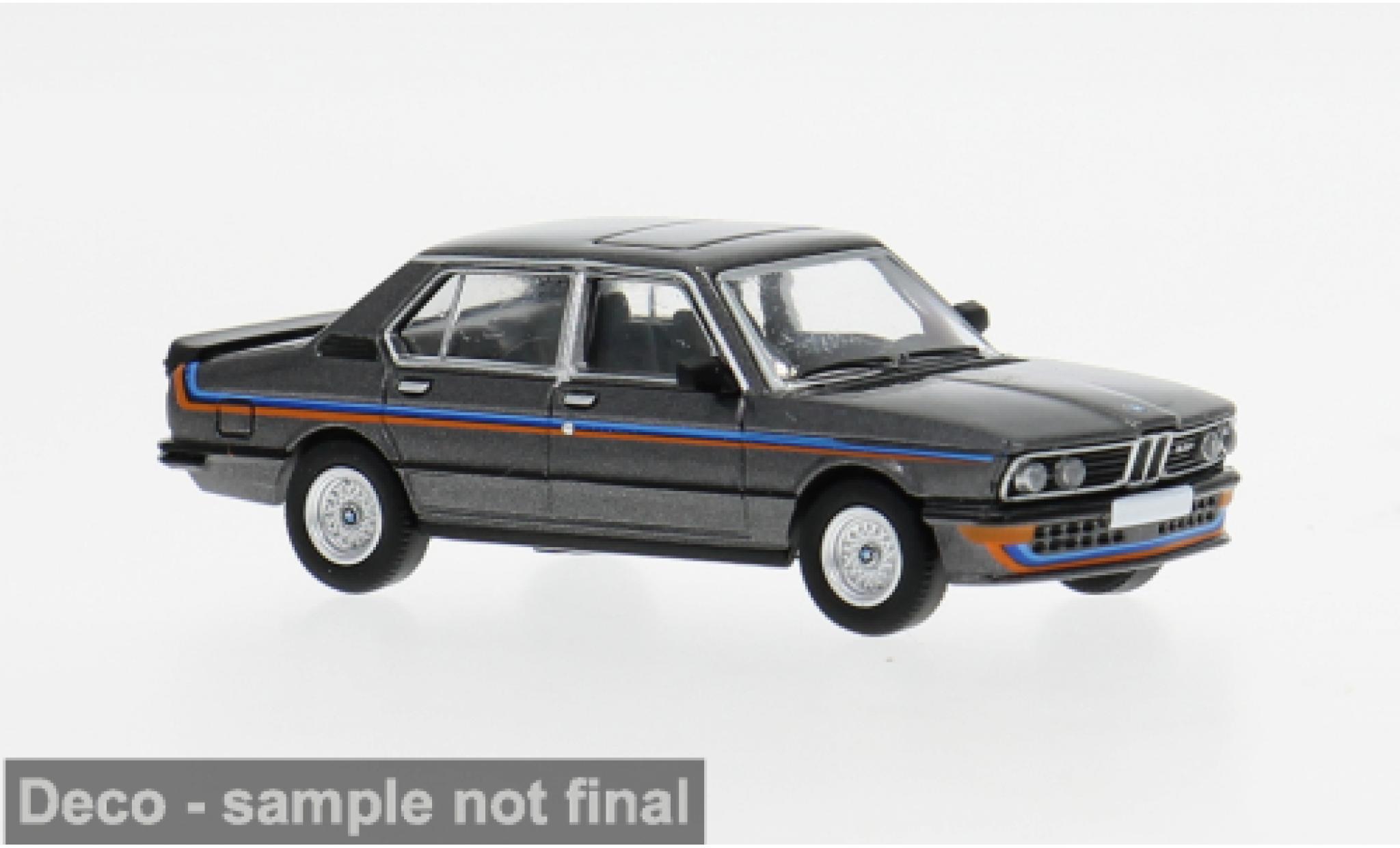 Bmw M535 1/87 PCX87 i (E12) grey/Dekor 1980 1:87 diecast model cars