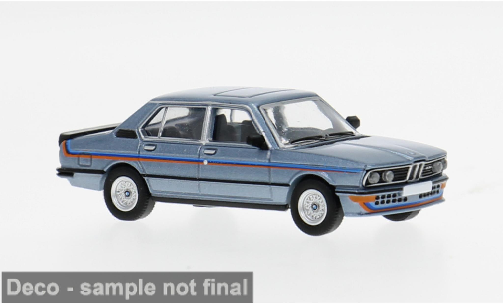 Bmw M535 1/87 PCX87 i (E12) blue/Dekor 1980 1:87 diecast model cars