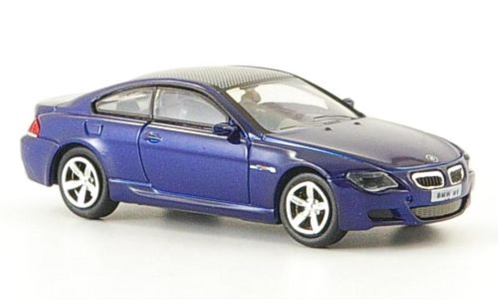 Bmw M6 E63 1/87 Ricko E63 blue 2006 diecast model cars
