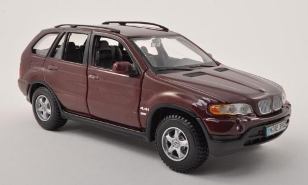 Bmw X5 E53 1/24 Burago E53 red diecast model cars