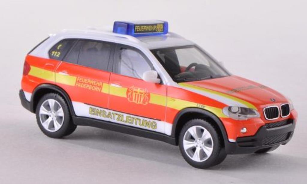 Bmw X5 E70 1/87 Herpa E70 Einsatzleitwagen FW Paderborn diecast model cars