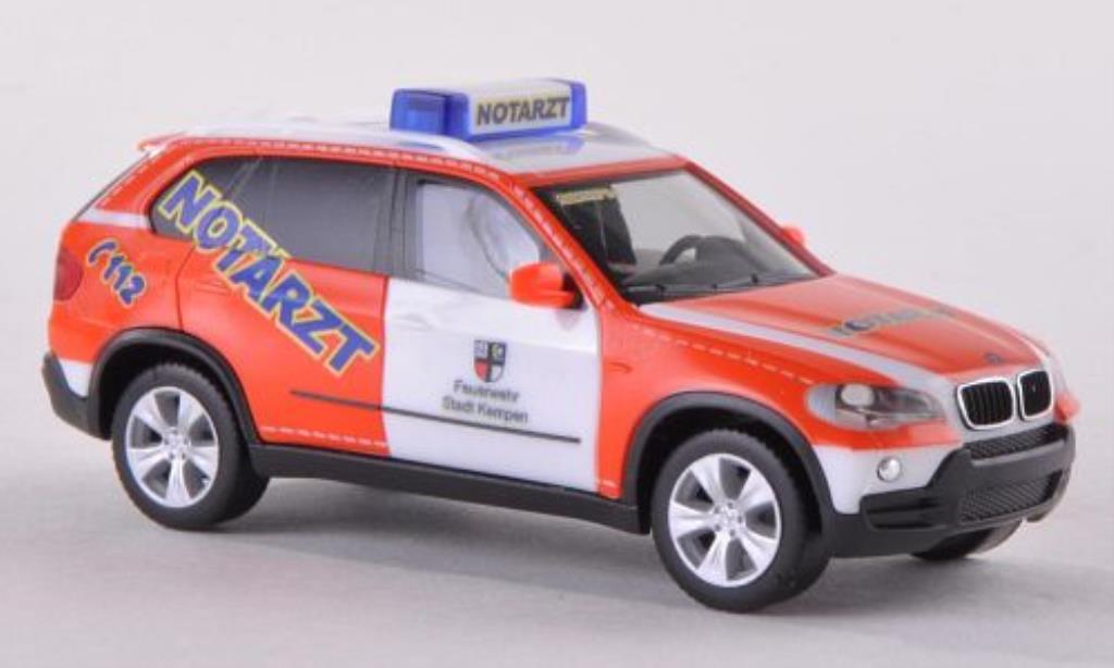 Bmw X5 E70 1/87 Herpa E70 Notarzt Fire brigade Kempen diecast model cars