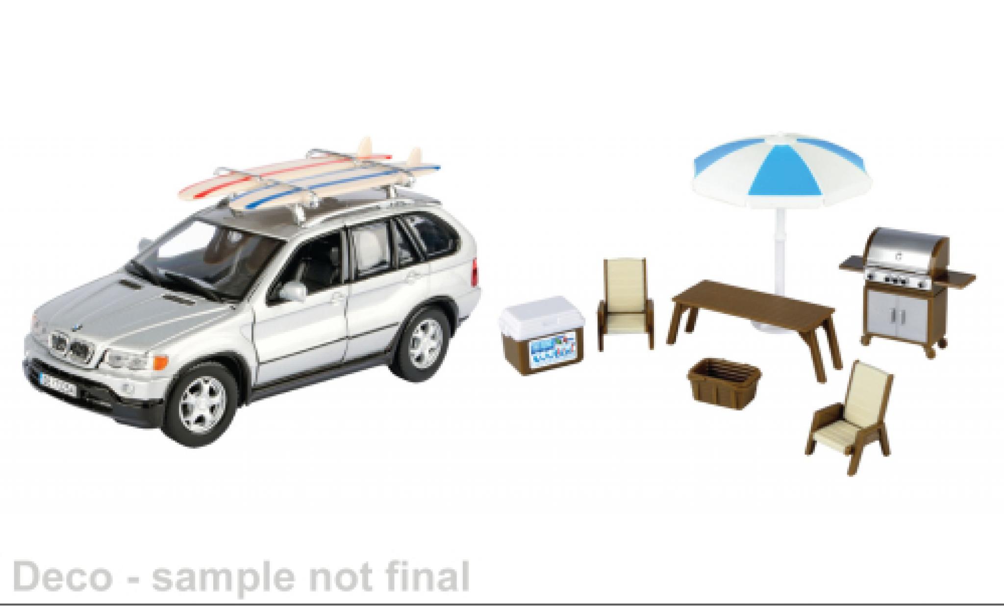 Bmw X5 1/24 Motormax silver 1:24 diecast model cars