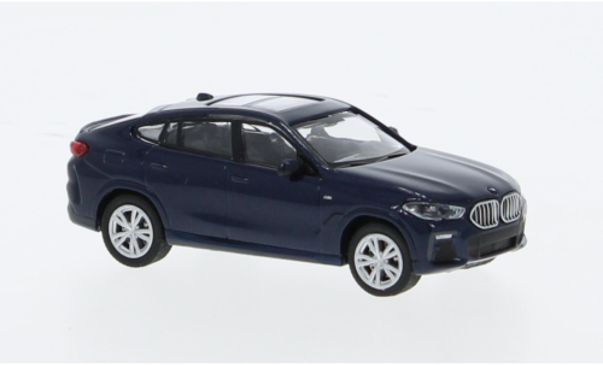 Bmw X6 1/87 Minichamps blue 1:87 diecast model cars