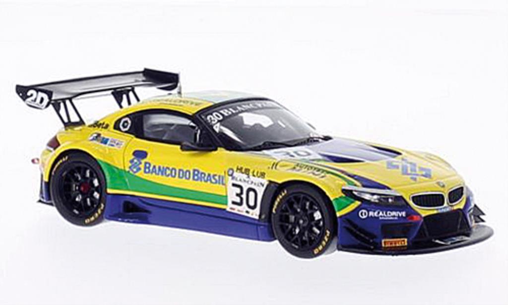 Bmw Z4 E89 1/43 Spark E89 GT3 No.30 Team Brasil Blancpain 2014 diecast model cars