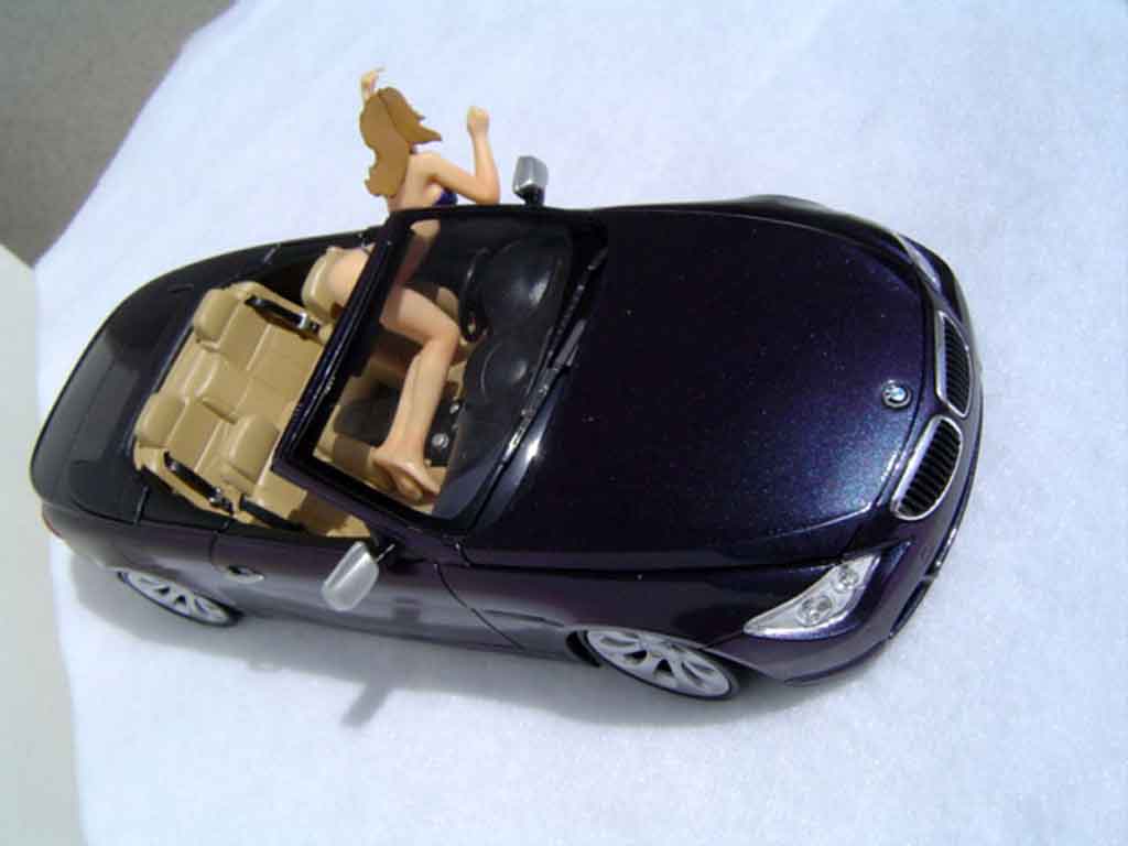 Bmw 645 Cabriolet E64 ci pneus tailles basses 1/18 Welly