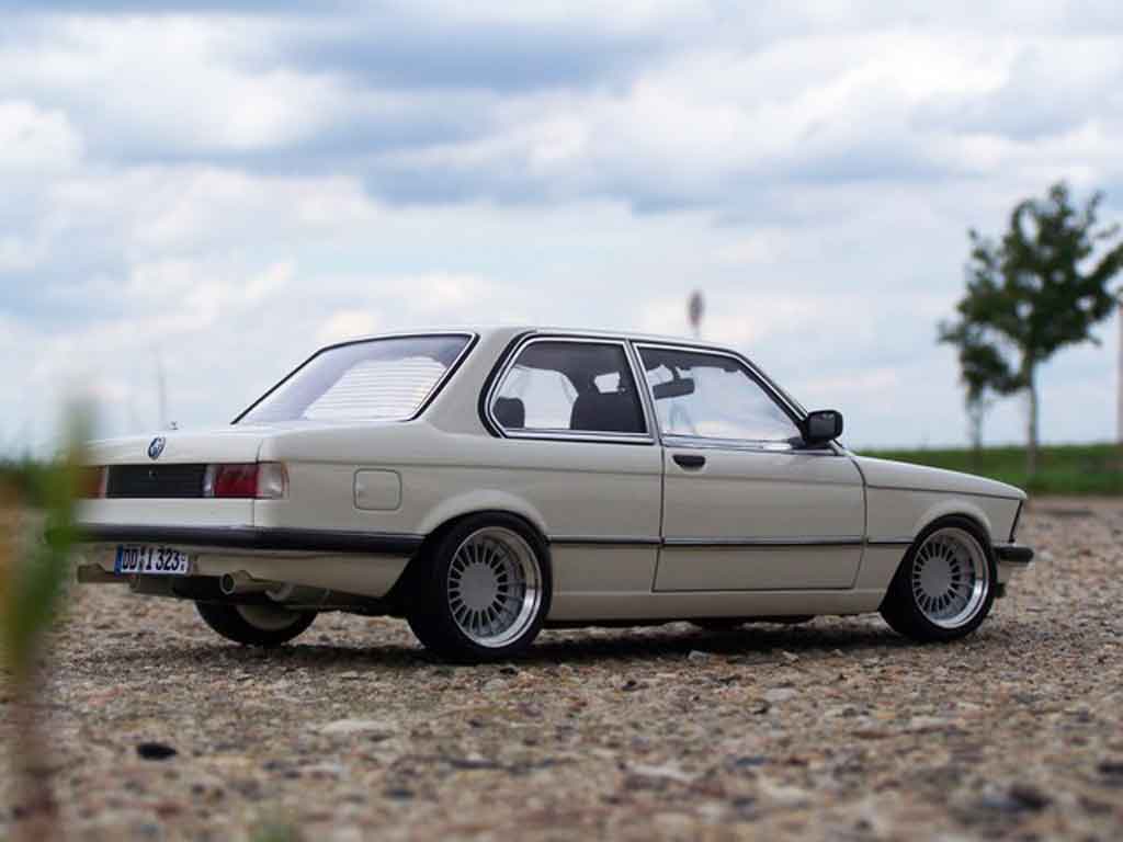 Bmw 323 tuning e21 white jantes alpina 16 pouces 1977 1/18 Autoart