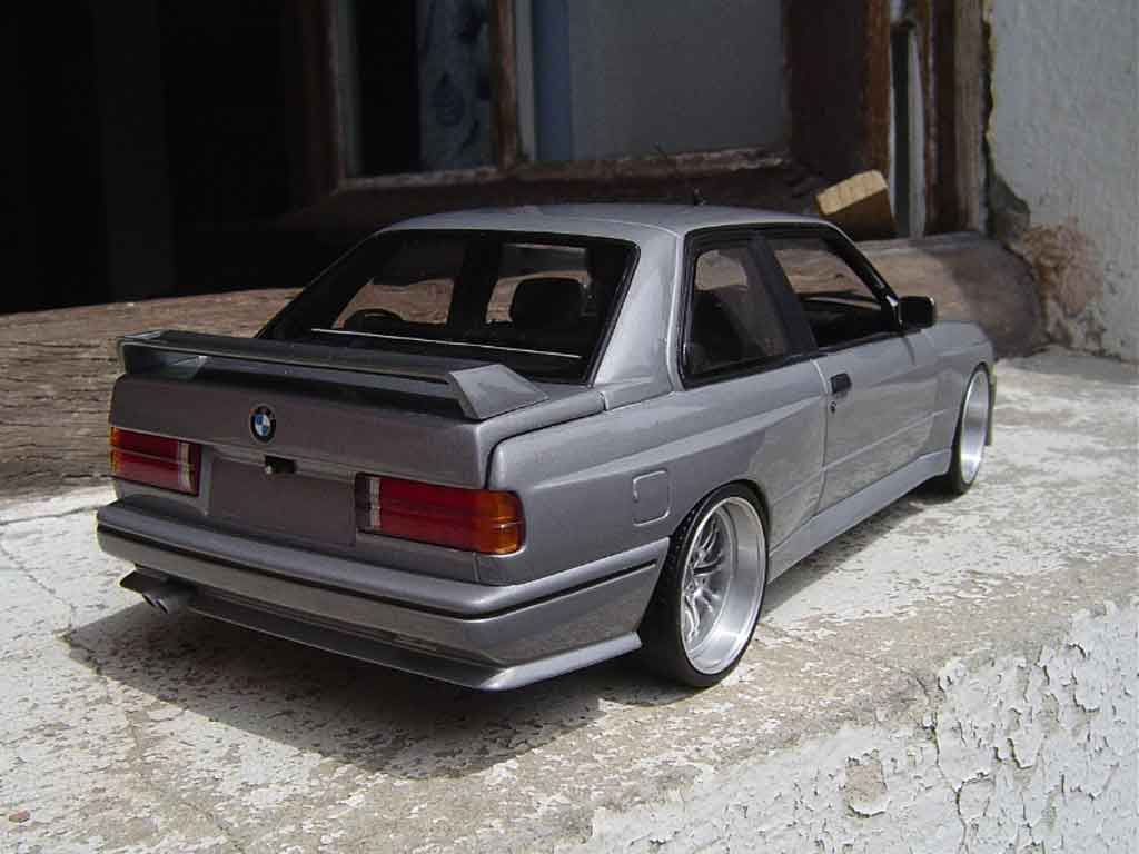 Bmw M3 E30 1/18 Kyosho E30 grey jantes de m3 e46 avec cerclage chrome diecast model cars