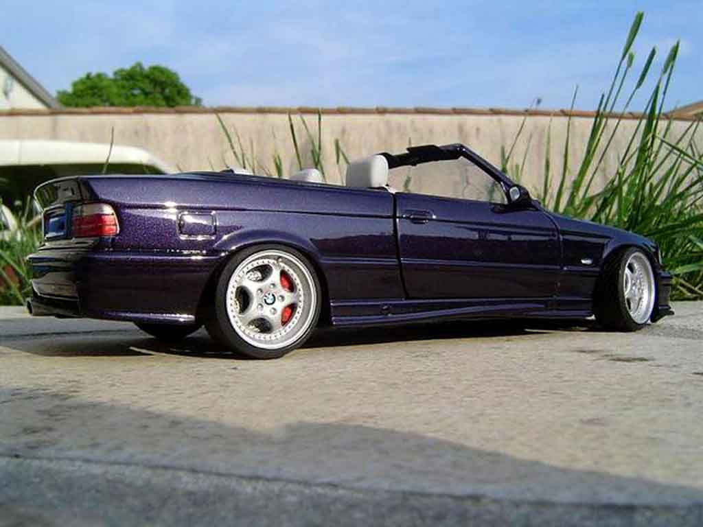Bmw M3 Cabriolet E36 techno violet jantes porsche 1/18 Ut Models