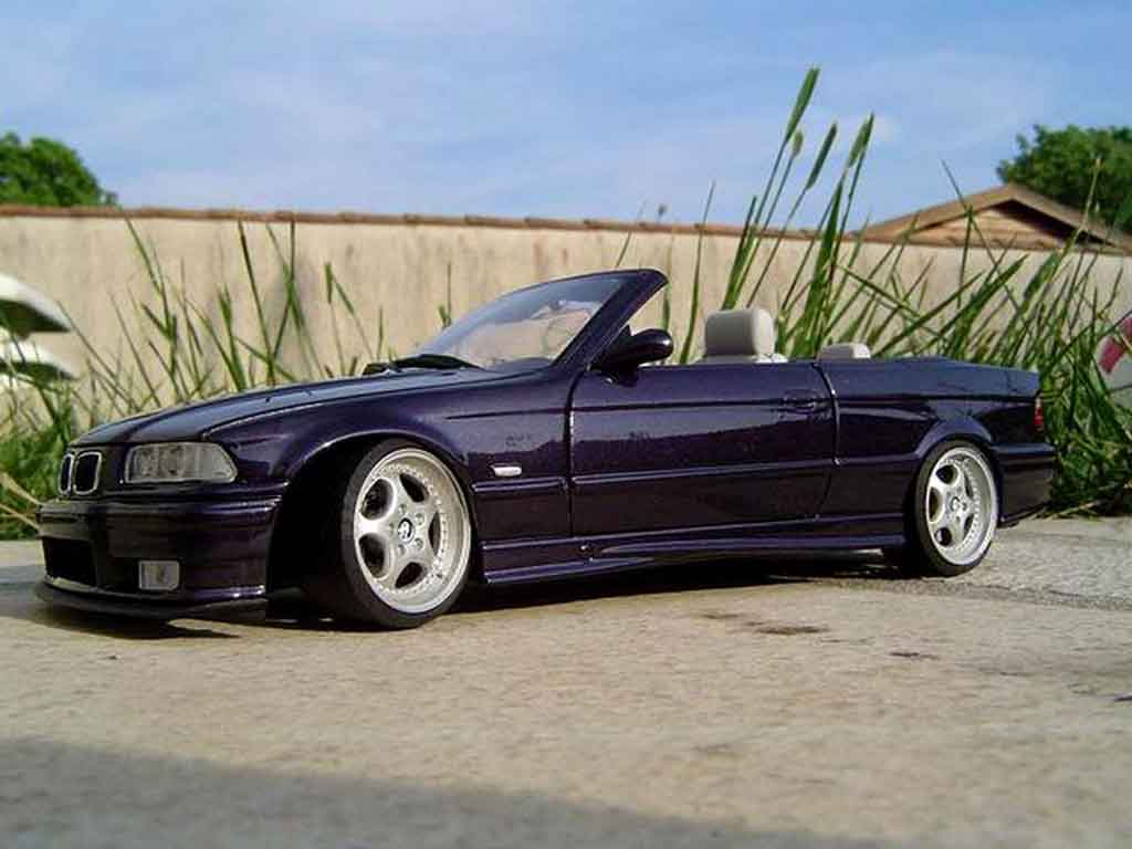 Bmw M3 Cabriolet E36 techno violet jantes porsche 1/18 Ut Models