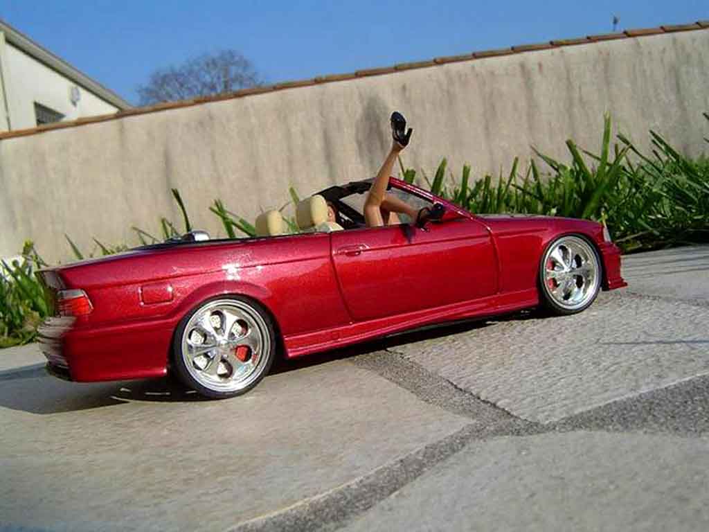 Bmw M3 Cabriolet E36 red jantes budnik 1/18 Ut Models