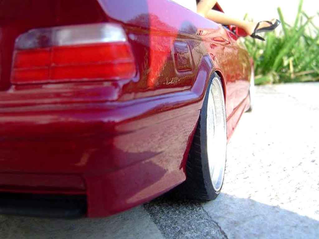 Bmw M3 Cabriolet E36 red jantes budnik 1/18 Ut Models
