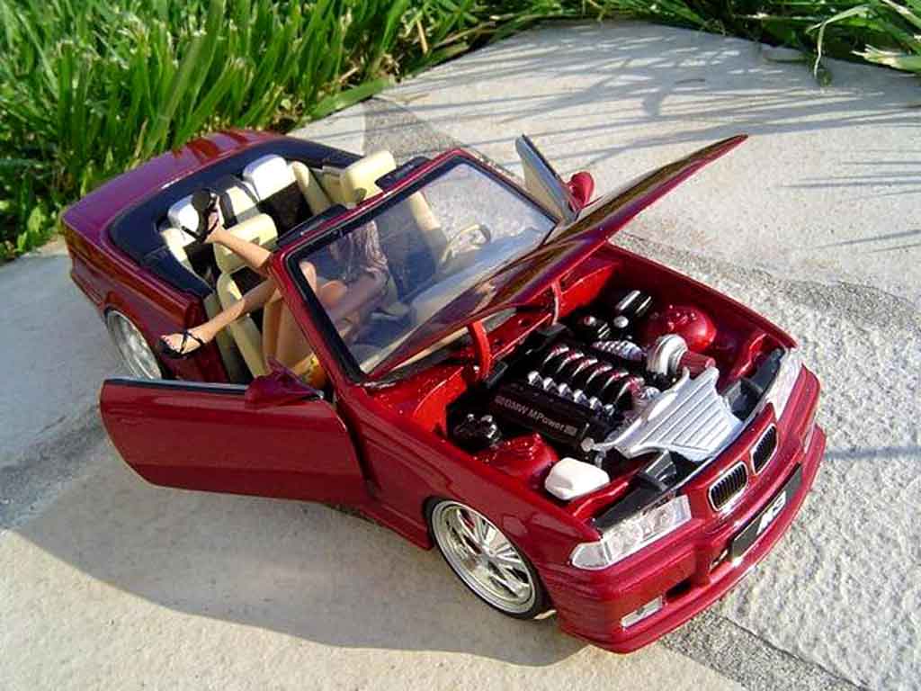 Bmw M3 Cabriolet E36 red jantes budnik 1/18 Ut Models