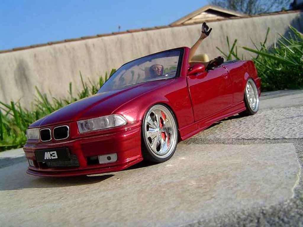 Bmw M3 Cabriolet E36 red jantes budnik 1/18 Ut Models
