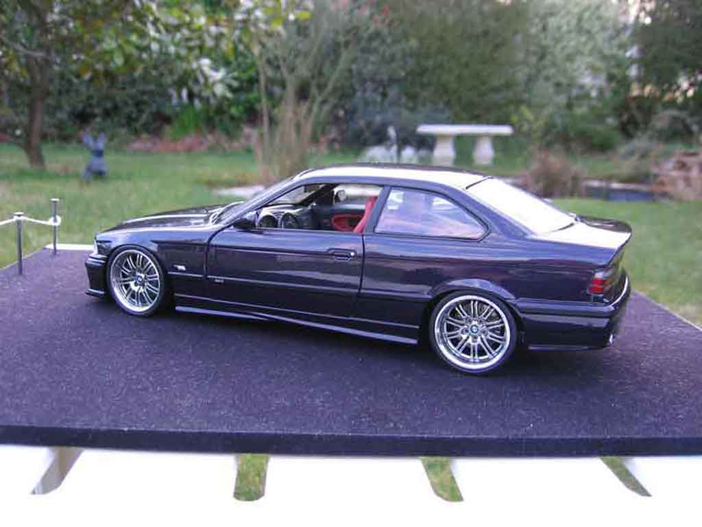Bmw M3 Coupe E36 purple jantes m3 a deport 1/18 Ut Models