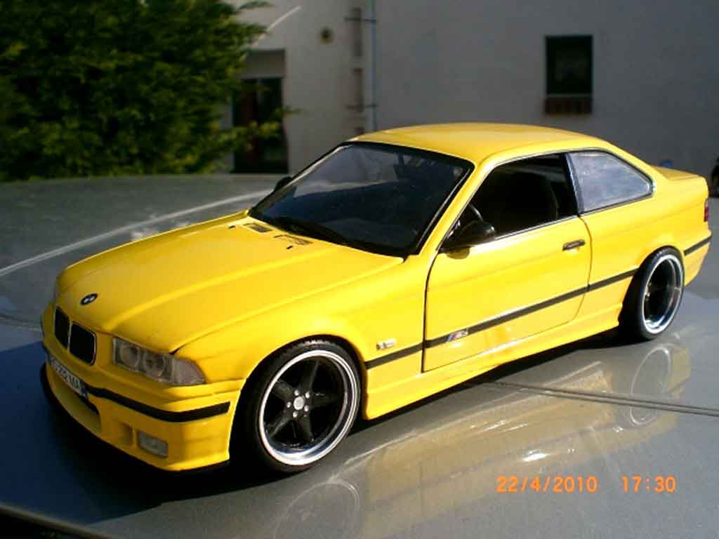 Bmw M3 E36 1/18 Ut Models jaune E36 jantes ac schnitzer 18 pouces diecast model cars