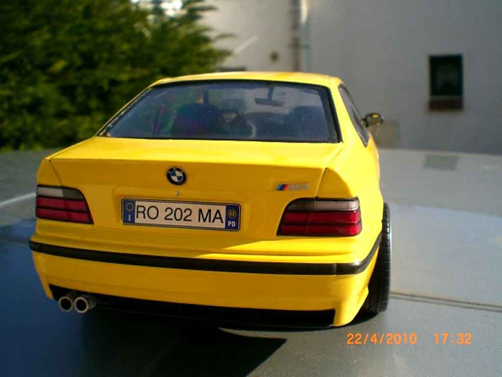 Bmw M3 coupe jaune E36 jantes ac schnitzer 18 pouces 1/18 Ut Models