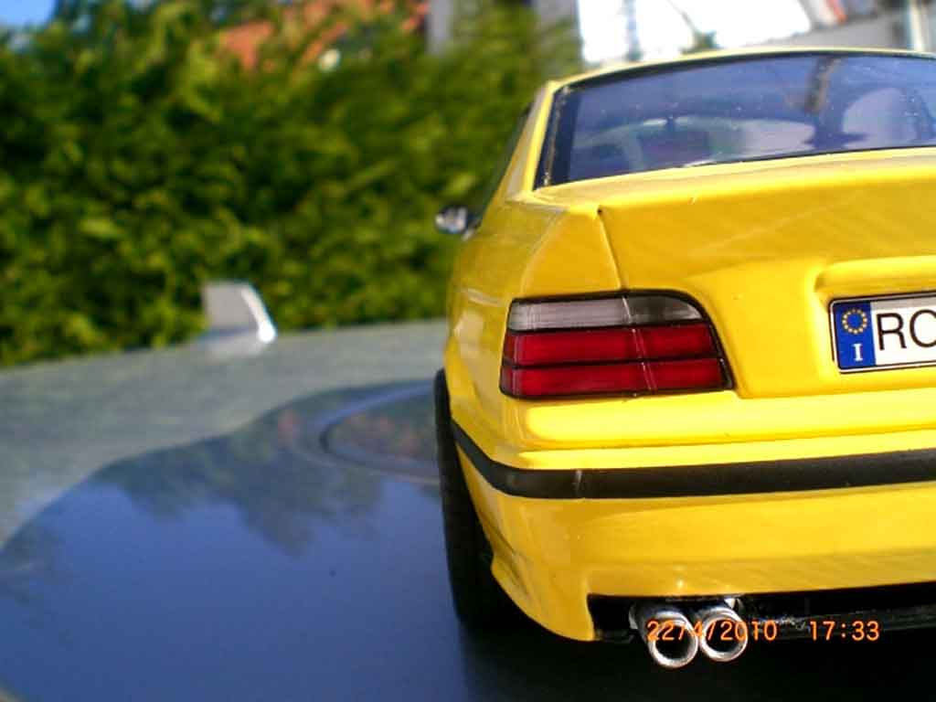 Bmw M3 coupe jaune E36 jantes ac schnitzer 18 pouces 1/18 Ut Models