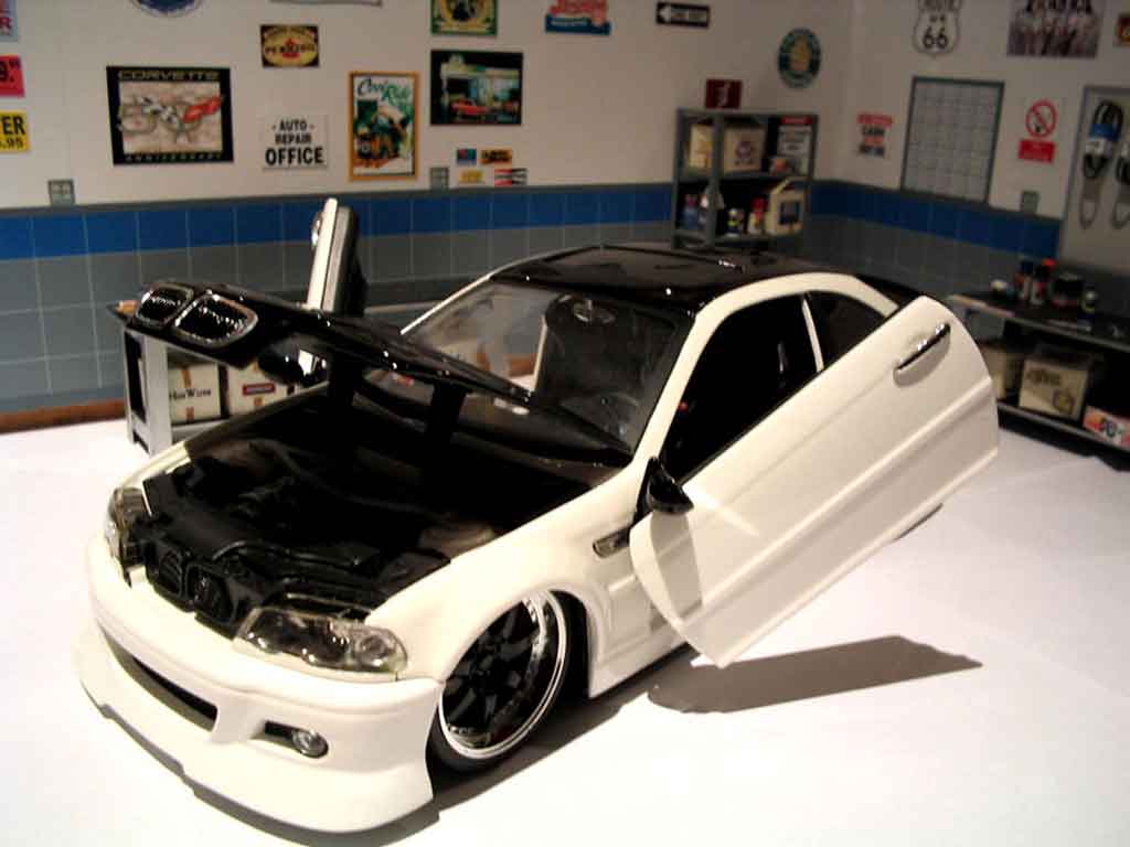 Bmw M3 ac schnitzer E46 black & white 1/18 Jada Toys