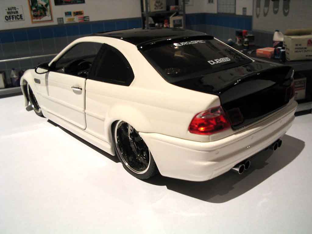 Bmw M3 ac schnitzer E46 black & white 1/18 Jada Toys